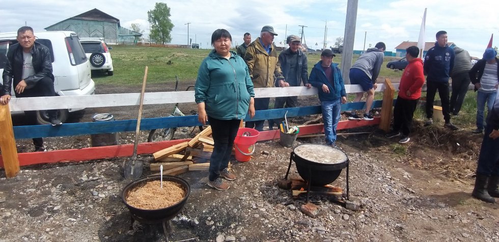 Открытие многофункциональной спортивной площадки в с.Покровка Баяндаевского района июнь 2022 год