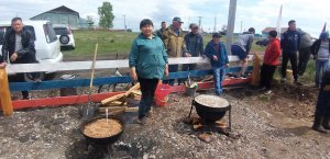 Открытие многофункциональной спортивной площадки в с.Покровка Баяндаевского района июнь 2022 год